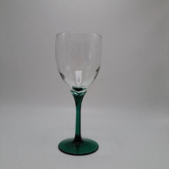 Libbey Domaine Green Juniper Stemmed Water Glass - Picture 1 of 11